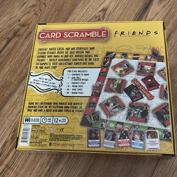 The television series F•R•I•E•N•D•S Card scramble Board Game - Picture 2 of 2
